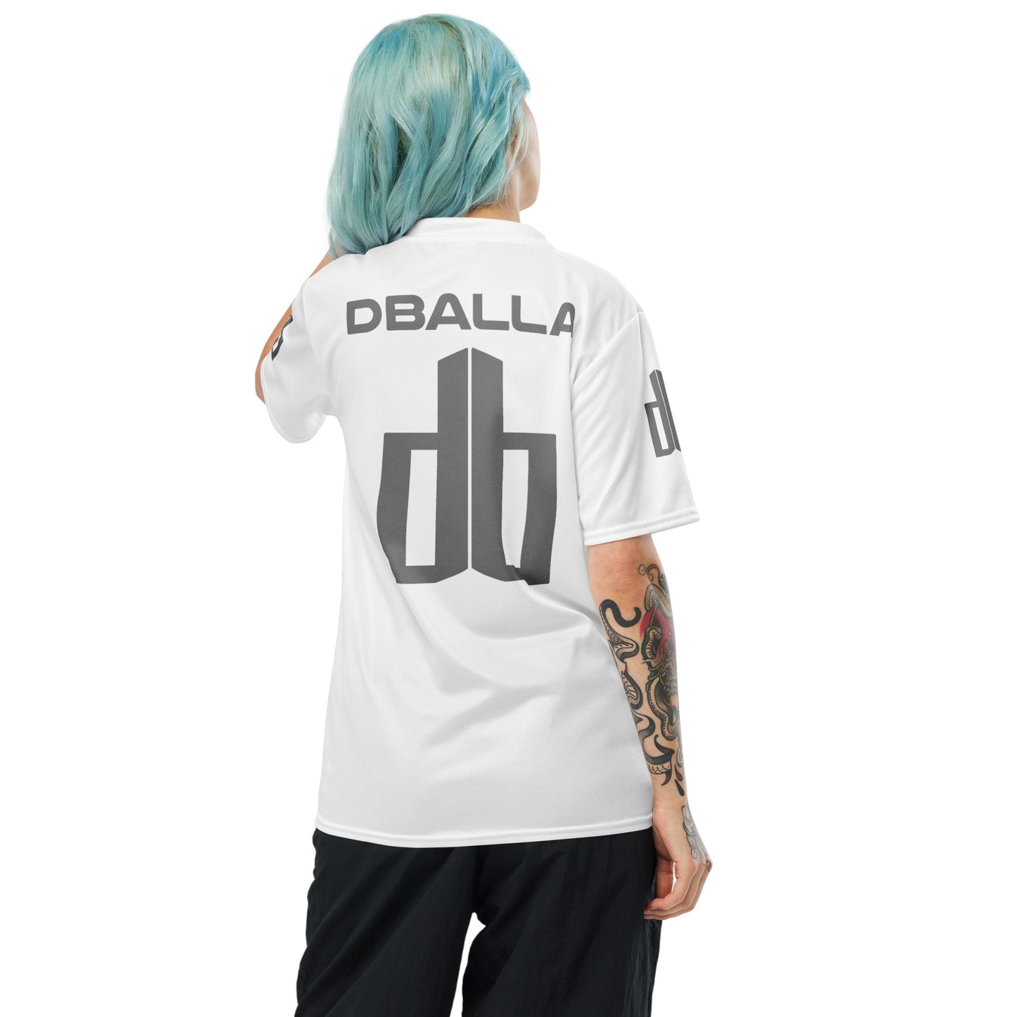 "SKY RISER" Recycled unisex sports jersey - White