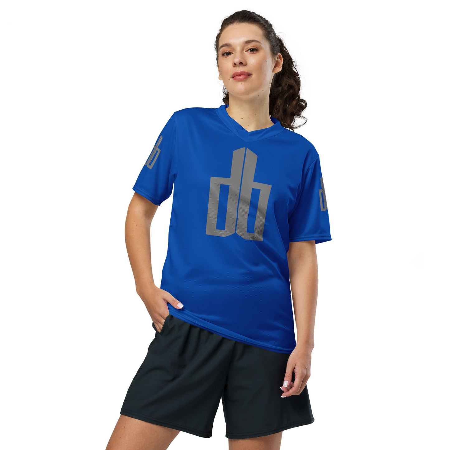 "SKY RISER" Recycled unisex sports jersey - Cobalt Blue