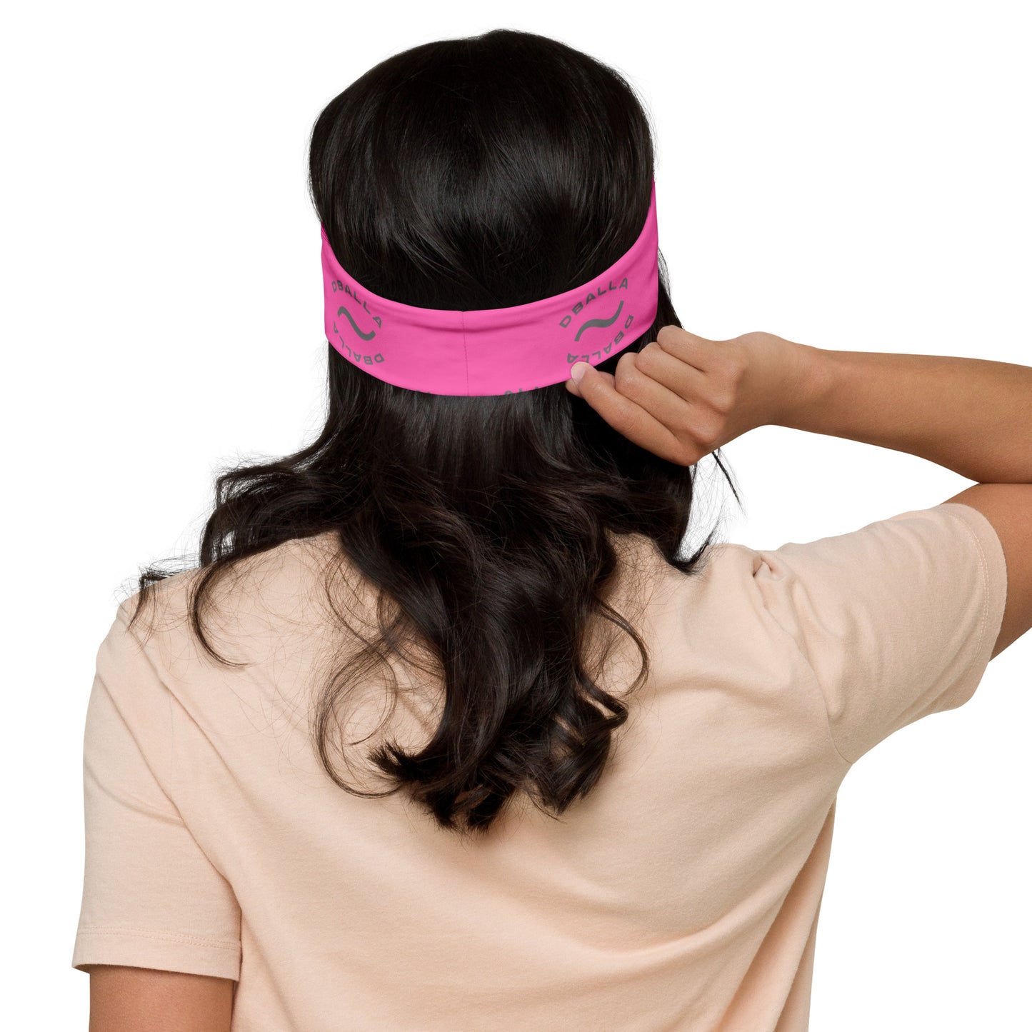 "WARP HEAD" Performance Headband - Pink/Grey